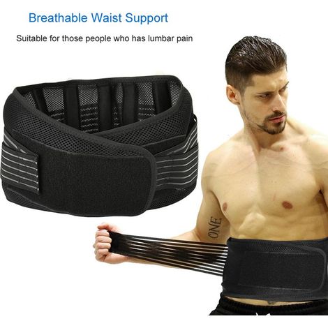 Ceinture Lombaire Ajustable et Respirante pour le Soulagement des Douleurs Dorsales (Taille L) (1/5)