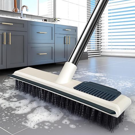 Balai Brosse Sol Télescopique 112cm Raclette Terrasse Salle de Bain (1/2)