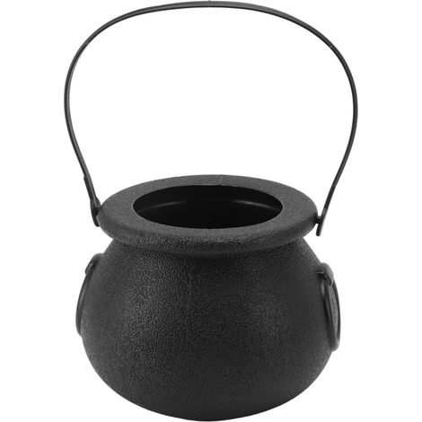 Lampe d'ambiance portable pour Halloween, en pot noir mignon et effrayant, avec prise UE 100-240 V. (1/5)