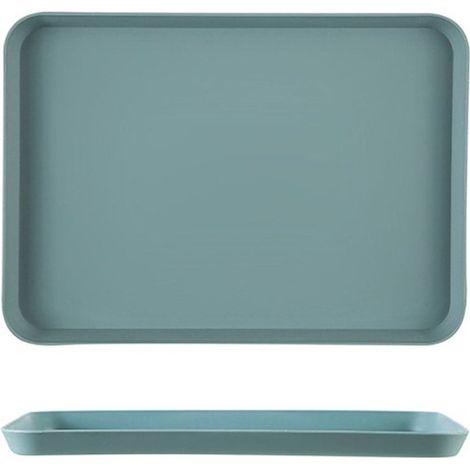 Dos bandejas rectangulares para comida rápida，de 24 x 32 cm，ideales para almuerzos，fiestas al aire libre，Verde (1/5)