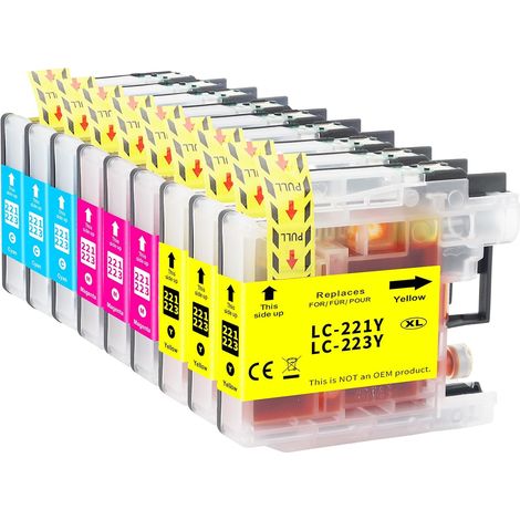 LC223XL Cartouche de Couleur Compatible avec Brother LC223 XL LC-223 (1/5)