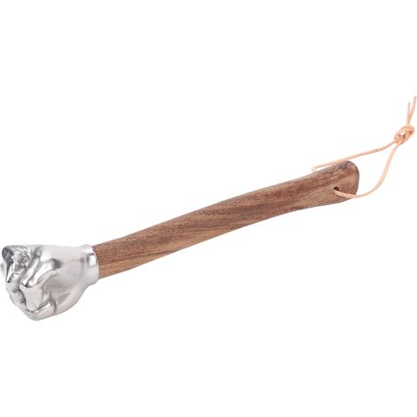 Handhammer mit Holzgriff und Edelstahlkopf, multifunktionaler Hammer für Bauarbeiten, Gartenarbeit und Haushalt. (1/5)