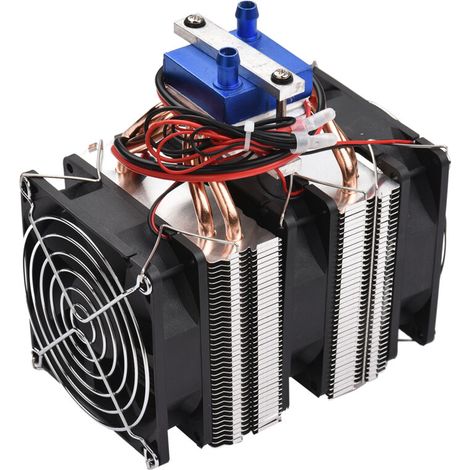 120W High Power Semiconductor Refrigeration Aquarium Chiller, 12V Refrigerator, Cooling Water Machine, Aquarium Water Chiller with 4 Copper Heat Dissipation Pipes (1/5)