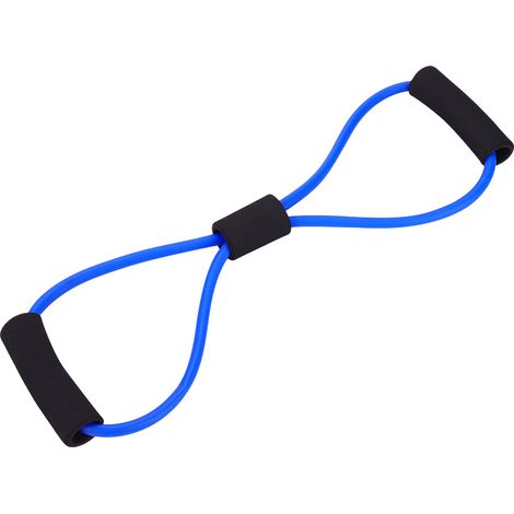 Élastique élastique de résistance pour l'entraînement, corde élastique, tube de fitness pour le yoga et la salle de sport (bleu)