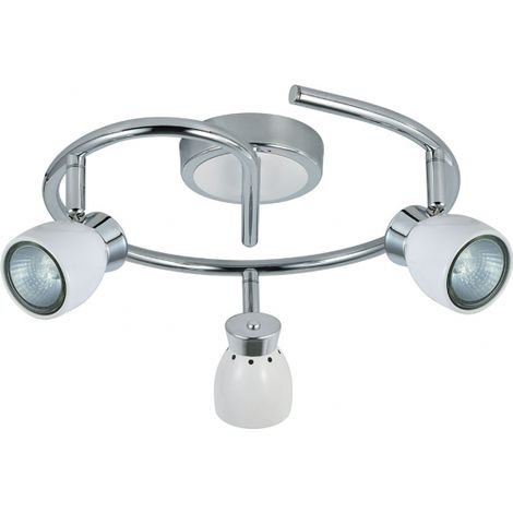 FABRILAMP 3 faretti modello CHACHO bianco-cromo (1/2)