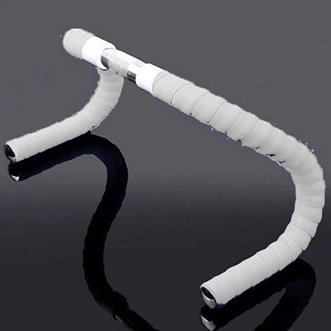 Cintas para manillar de bicicleta, cintas para manillar de bicicleta de carretera, cintas de agarre EVA, blancas (1/5)