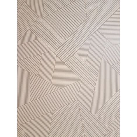 Striped Geometric Glitter Wallpaper Metallic Pink Rose Gold Crown Emporium Duke (1/4)