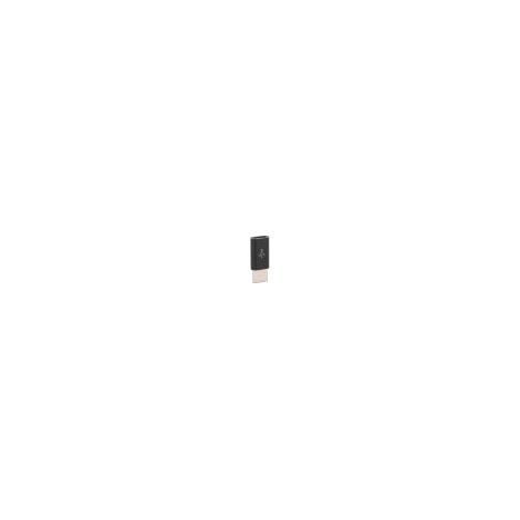 Adaptateur USB-C vers Micro USB, charge rapide, plug and play, noir (avec logo harpon). (1/5)