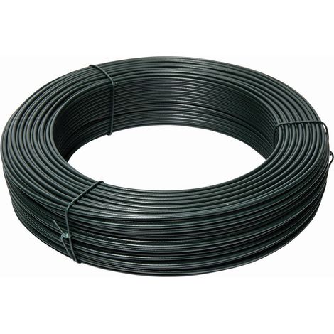 Werka Pro – Fil de fer plastifié Ø2,3 mm – Acier galvanisé résistant à la corrosion – Longueur 50m pour clôtures sécurisées