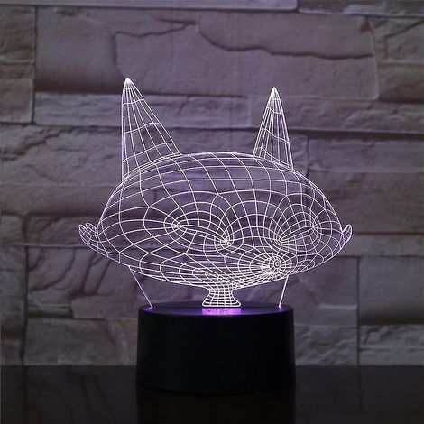 Lampe de chevet LED 3D Zootopia Fox Nick à changement de couleur (1/2)