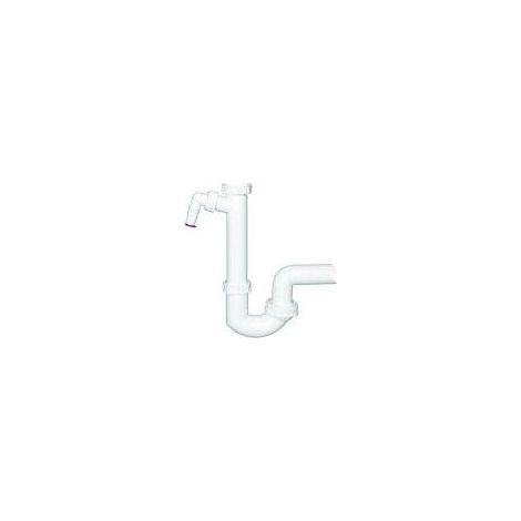 Siphon DN50x6/4' avec joint à rotule et raccord pour disconnecteur (1/2)