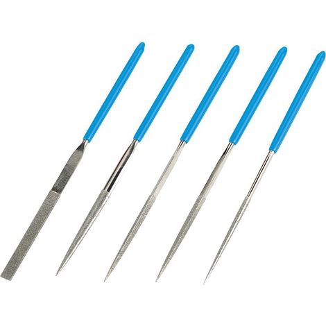 Set mit 12 Diamant-Nadelfeilen 140 mm Fervi l012