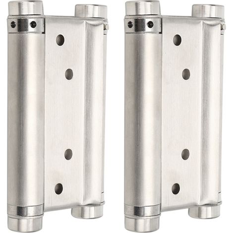 Charnière à ressort de porte en acier inoxydable de 4 pouces avec roulements, accessoire de quincaillerie pour portes battantes (1/5)