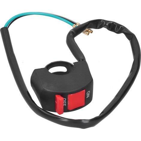 Interrupteur de Guidon de Moto, Interrupteur de Phare de Guidon, Interrupteur d'éclairage de Moto, Installation Facile en Plastique ABS pour ATV UTV Scooter 7/8 Pouces.. (1/5)
