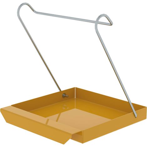Günzburger Steigtechnik Bac de rangement pour échelles doubles à barreaux jaune RAL 1021 - 019270 (1/2)