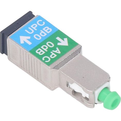 1 Adaptateur Fibre Optique SC/APC Mâle Vers SC/UPC Femelle, Manchon Céramique Métal, Faible Perte Insertion, Réseau Communication