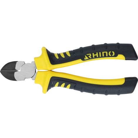 RHINO - Tronchese diagonale, tronchesino laterale 160 mm, universale, realizzato in acciaio di alta qualità, lunghezza 160 mm, manico in 2 materiali, disponibile in diverse misure (1/5)