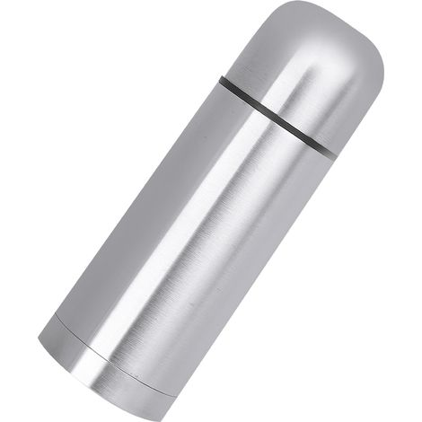 Isolierte Edelstahl-Trinkflasche, 1-Liter-Thermosflasche mit Druckknopfverschluss, Isolierbecher (1/5)
