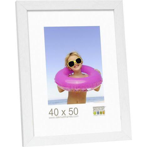 Cadre Couleur Blanc Photo 40x50cm S44CF1