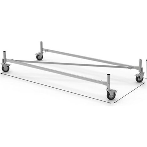 BASE CON RUOTE PER TRABATTELLO GRIM- 1,0 pz