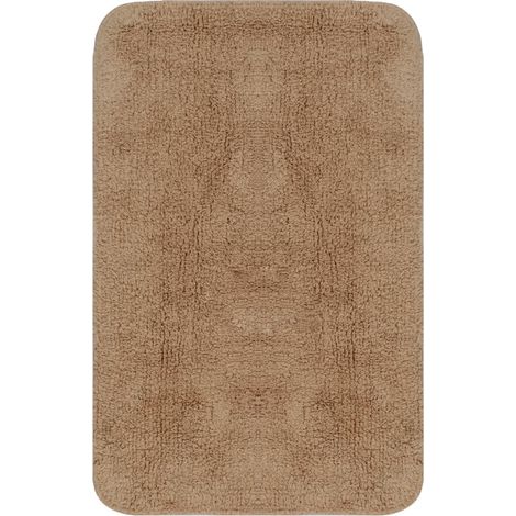 Maison Exclusive - Set Tappetini per Bagno 2 pz in Tessuto Beige