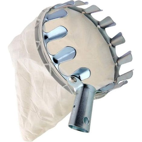 Cueille-fruits, cueille-fruits sans poignée, cueille-pommes Ø 160 mm avec capuchons de protection pour la cueillette de pommes et de poires (1/5)