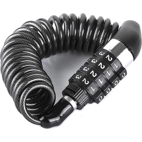 Antivol de vélo, antivol à chaîne, antivol pour VTT, antivol de moto à code, antivol à câble, antivol pour bagages, antivol pour casque (1/4)