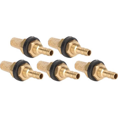 Lot de 5 pierres à bulles d'air en grès doré pour aquarium, avec pompe à oxygène. Accessoire idéal pour les aquariums. (1/5)