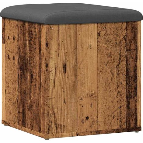 Maison Exclusive - Sitzbank mit Stauraum Altholz-Optik 42x42x45 c
