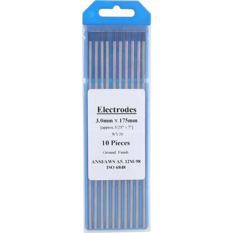 Électrodes Tungstène WY20 Bleu 3mm Lot de 10 Aiguilles Yttrium pour Soudure Fine Aluminium - Tiges Arc Soudage Précision (1/5)
