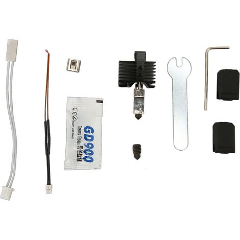 Hotend-Kit für 3D-Drucker, 0,4 mm Düse aus gehärtetem Stahl, hitzebeständiges zusammengebautes Hot-End-Extruder-Kit für X1 Carbon P1P (1/4)