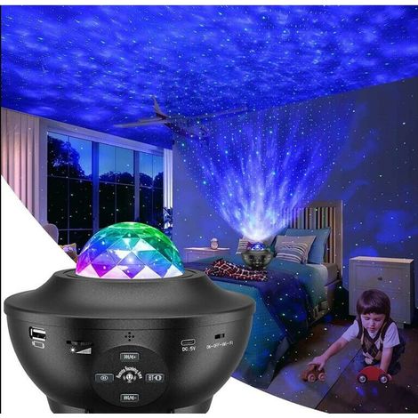 Projecteur océanique avec ciel étoilé, Bluetooth et musique pour chambre à coucher, chambre d'enfant. (1/5)