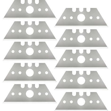 Lame Cutter Trapeze,52 x 19 x 0,6 mm Lames de Rechange Universal Art Couteau Lames pour Cutter,Lame de Cutter Pour Couper le Cuir,Les Tapis et le Carton épais (1/5)