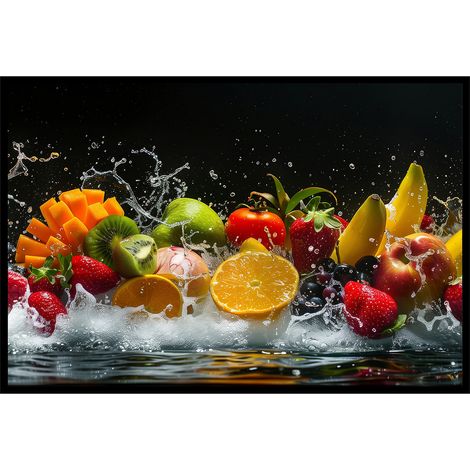 Affiche encadrée composition fruits