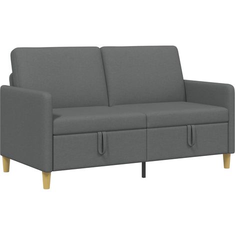 Sofá con almacenamiento Gris oscuro 152 x 78 x 87 cm Poliéster vidaXL