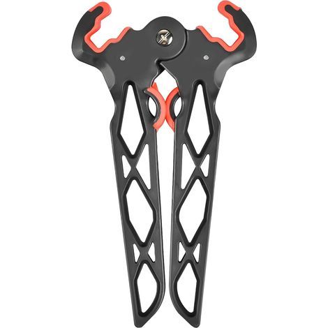 Support d'arc à Poulies, Pieds de Tir à l'arc Pliable avec Pince, Conception à Ressort, Porte Arc pour Le Tir de Chasse en Plein Air (1/5)