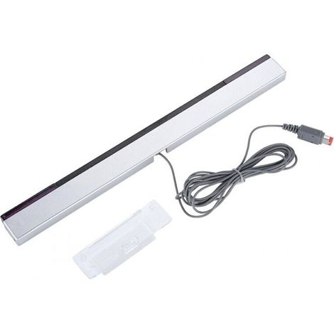 Barre de capteurs Wii, barre de capteurs infrarouges de remplacement filaire, barre de capteurs de mouvement infrarouges portable professionnelle, compatible avec Wii et consoles. (1/4)