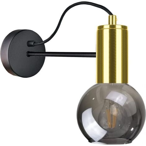 Wandleuchte 1xE27 LIV BLACK/GOLD (1/5)
