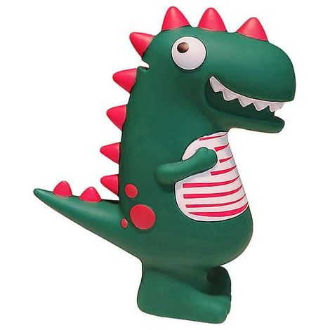 Tirelire Dinosaure Vert, Tirelire Enfant avec Monstre Préhistorique, Économiseur Pièces pour Filles et Garçons, Coffre à Pièces Cartoon, Cadeau Jouet Dino (1/3)