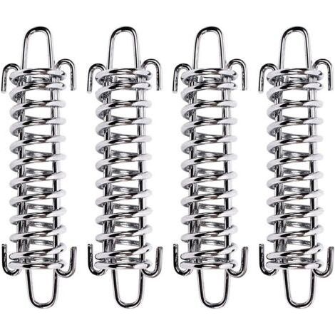 FENOPLASTICA4 Pcs Auvent Fixation Ensemble Tension Ressort Alliage Ressort Auvent Ressort Boucle Robuste Pare-Soleil Voile Kit De Fixation Quincaillerie En Acier Inoxydable Accessoires pour Camping Pi (1/5)