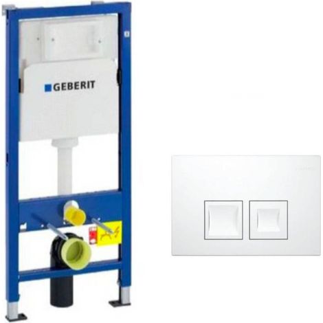 Geberit Cistena empotrada Duofix UP100 + Cisterna para WC 112 cm + Placa DELTA50 + Manguito de conexión (458.103.00.1-1) (1/5)