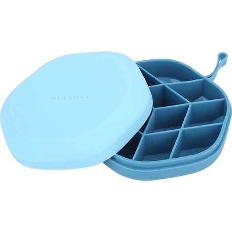 Mini-Eiswürfelform aus Silikon für den Haushalt, DIY-Eiswürfelbereiter, Küchenzubehör (Hellblau) (1/5)