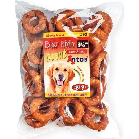 Raw Hide White Plus Chicken Donut 3-50 Piezas  Oferta exclusiva