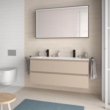 Armoire murale SPIRIT 1200 2 tiroirs métalliques à roulement avec fermeture douce MACCHIATO 1194 x 540 x 450 mm (1/5)