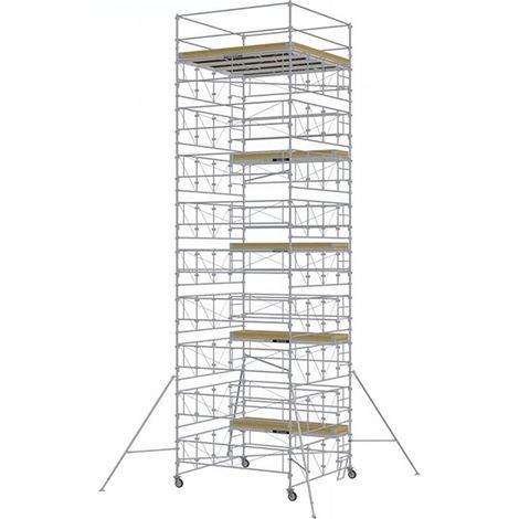 Tour roulante acier plateau 3.00x3.00m - Hauteur max. travail 12.00m - 8590100