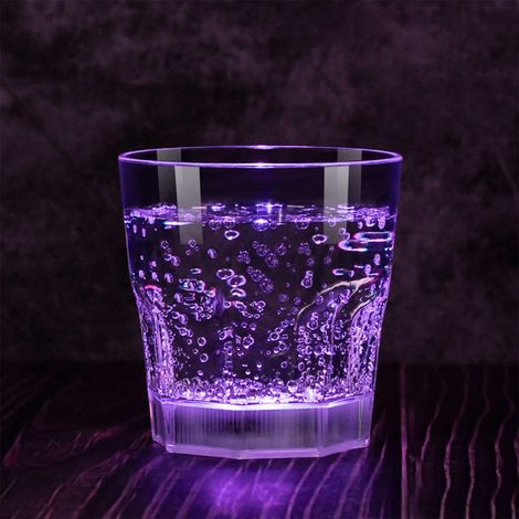 Verre À Boisson LED - 350 ml - 8 Modes De Couleur - En Acrylique Alimentaire - Pour Fêtes Et Événements - Lot De 1 (1/5)