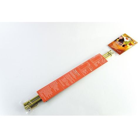 Coppia Bacchette Stecche Bastoni per tende con punta Oro da 36 a 60 cm (1/2)