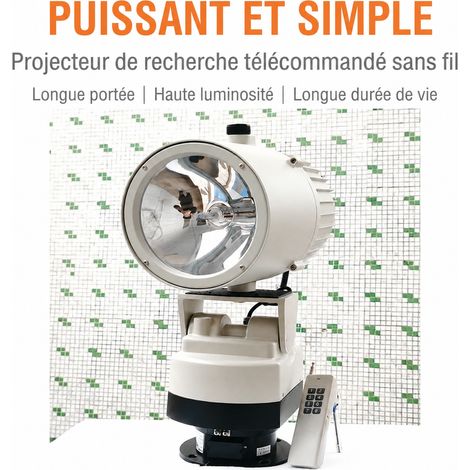 Projecteur de recherche LED 100W 220V lumière blanche IP65 pour extérieur et chantier 220v 100w 8,5 kg – Livraison gratuite