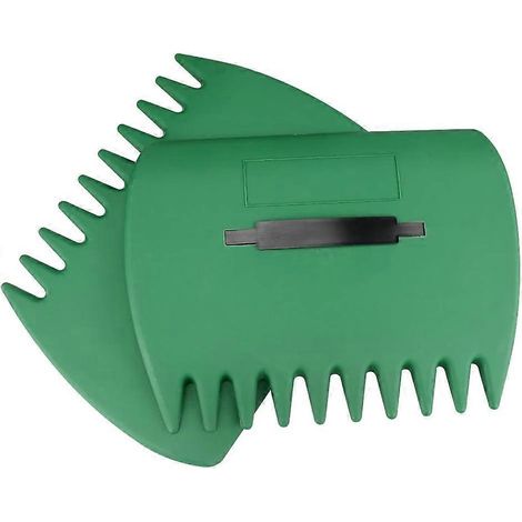 paire de pelles à feuilles manuelles pour ramasser les feuilles mortes, les déchets et les tontes de gazon, vertes (1/4)