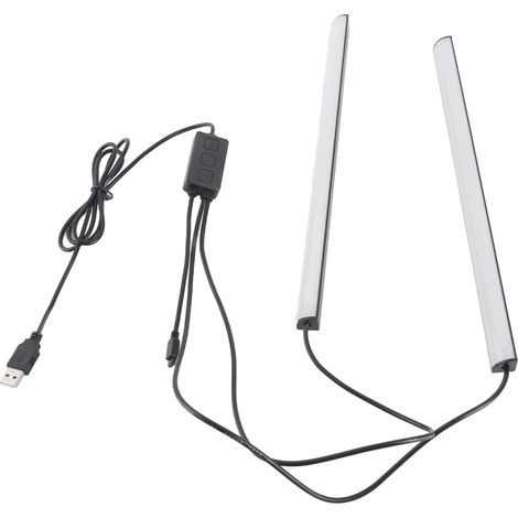 Ortviai Barre LED RGB avec Capteur Sonore pour Clavier, Écran et Ambiance – 30,5 cm, Télécommande IR incluse